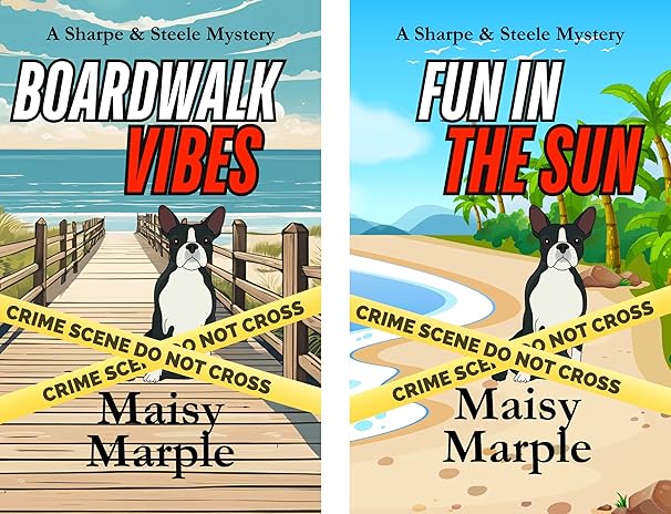 Boardwalk Vibes & Fun in the Sun: A Private Investigator Small Town Beach Cozy Mystery 2-Pack (Sharpe & Steele Cozy Mystery 2-Packs)