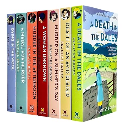 Kate Shackleton Mysteries Series Collection 7 Books Set By Frances Brody (Death of an Avid Reader,Murder on a Summer’s Day,A Woman Unknown,Dying In The Wool,Medal For Murder & More)