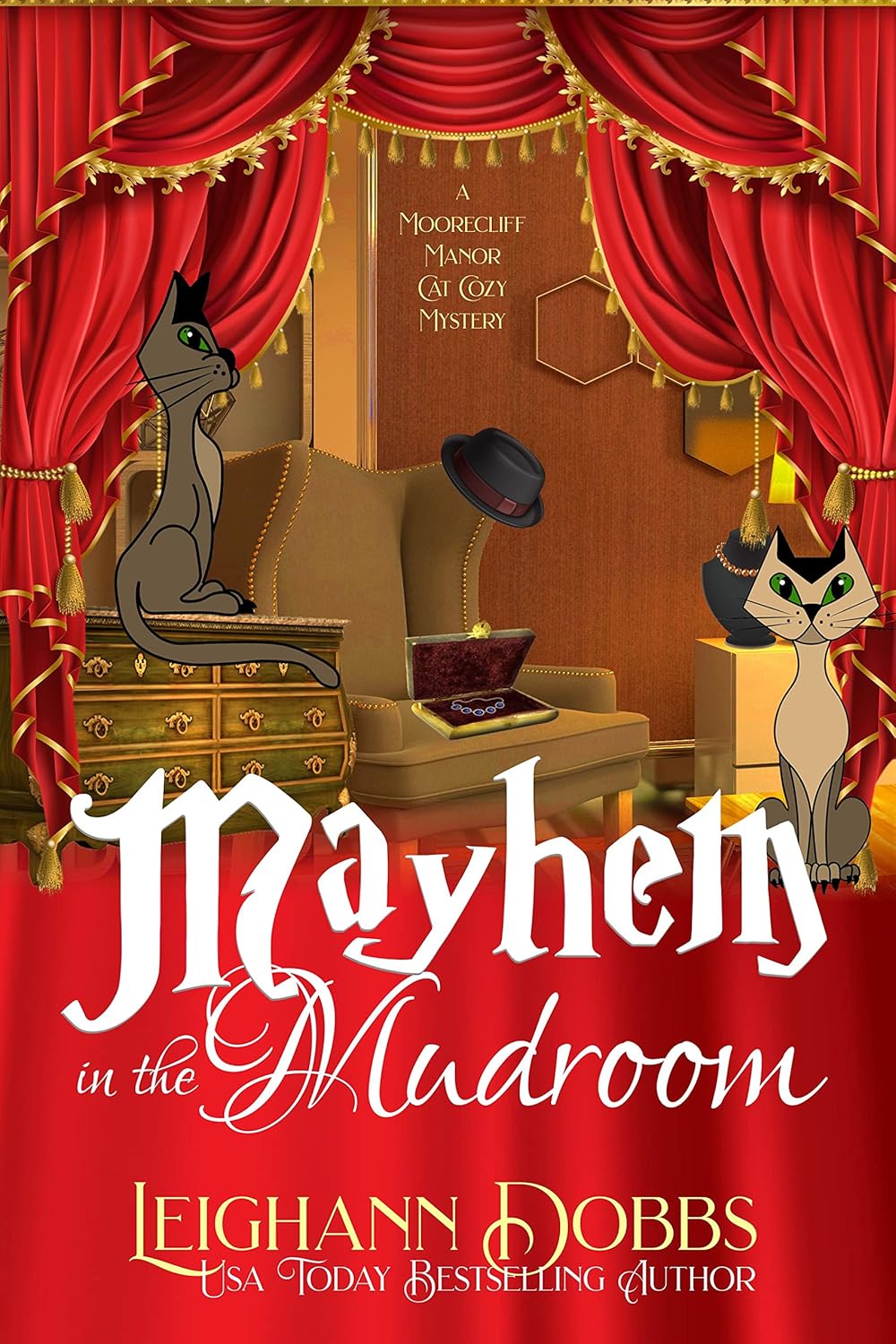 Mayhem In The Mudroom (A Moorecliff Manor Cat Cozy Mystery Book 5)