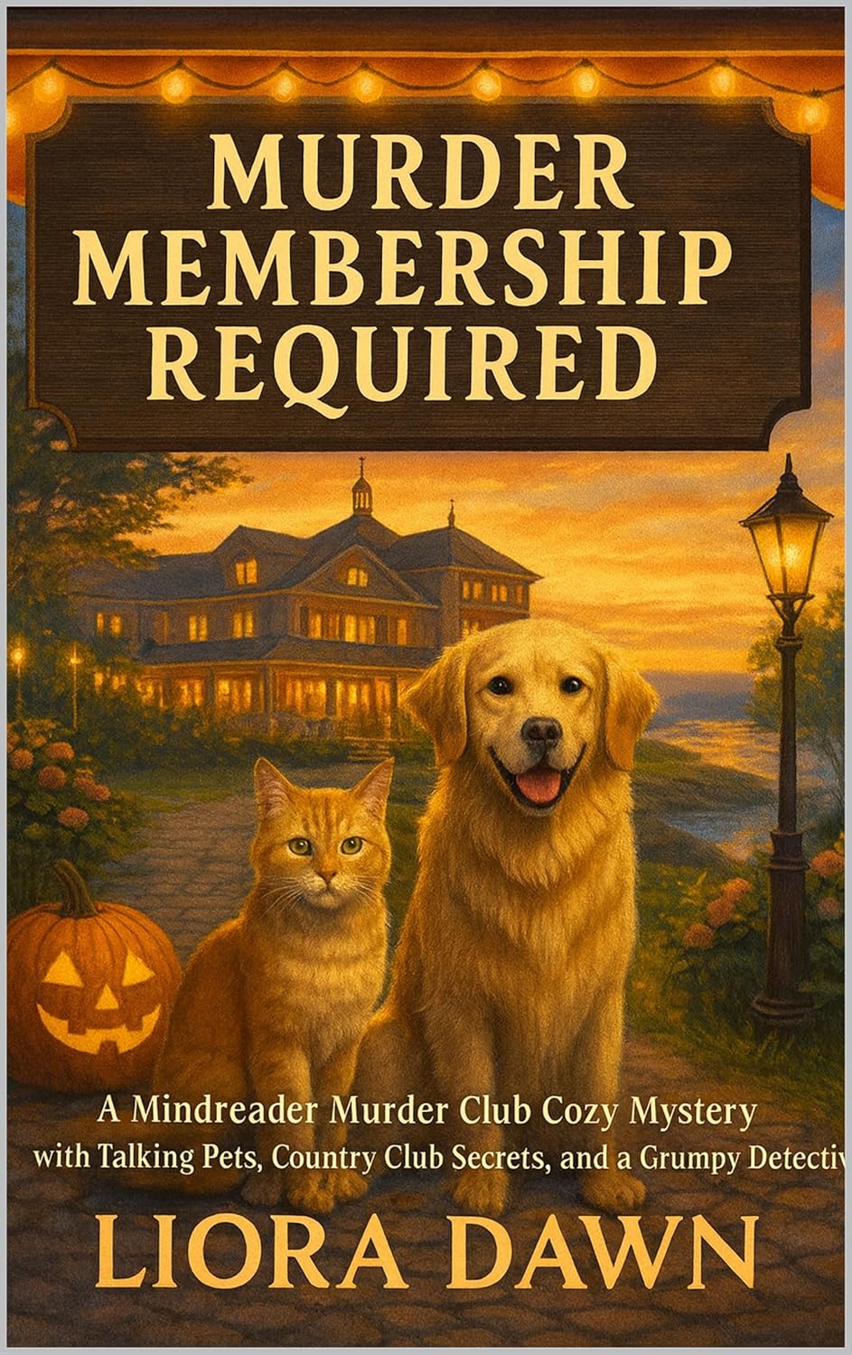 Murder Membership Required: A Mindreader Murder Club Cozy Mystery with Talking Pets, Country Club Secrets, and a Grumpy Detective (The Mindreader Murder Club Mysteries Series Book 1)