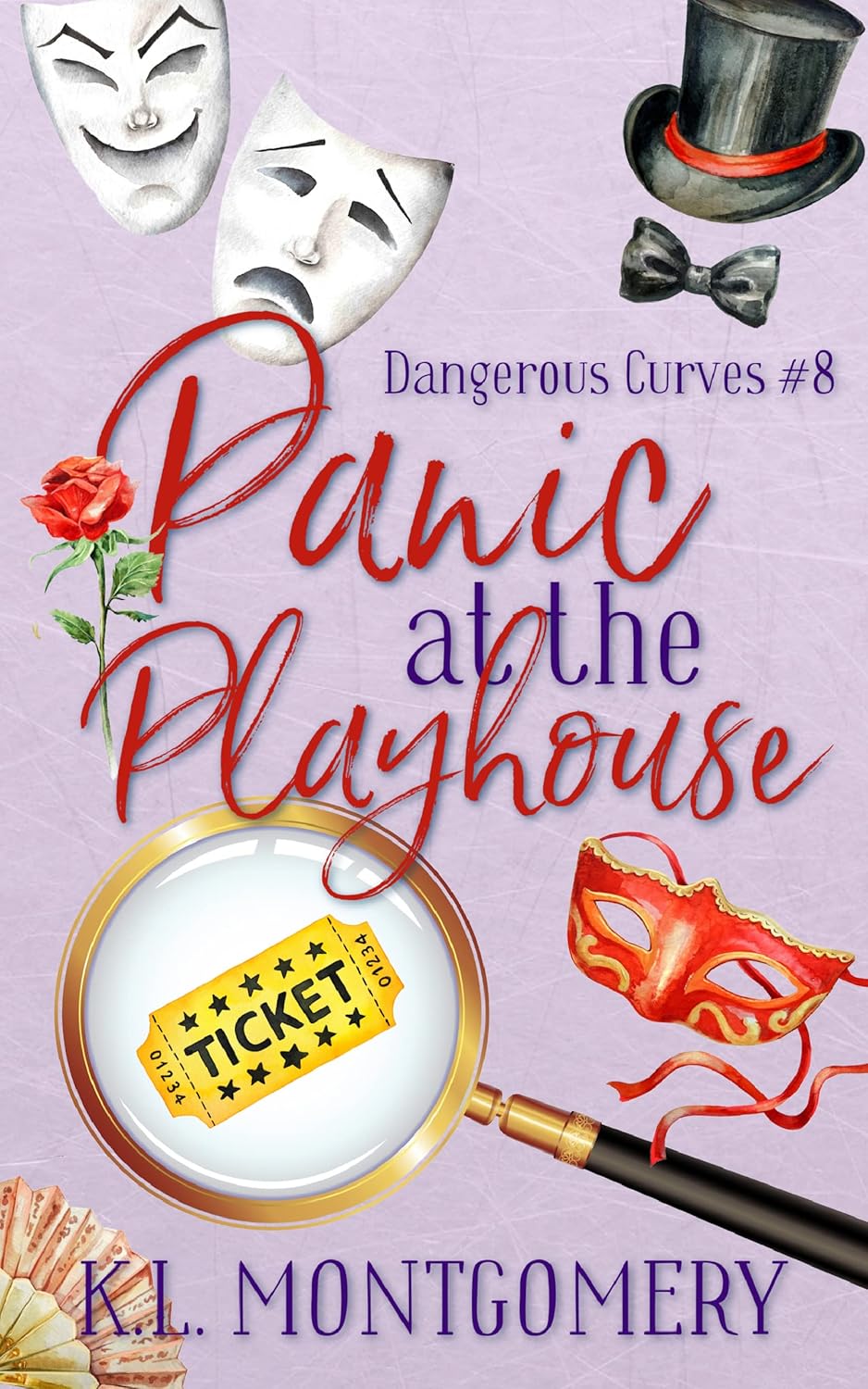 Panic at the Playhouse: A Cozy Christian Mystery (Dangerous Curves Book 8)