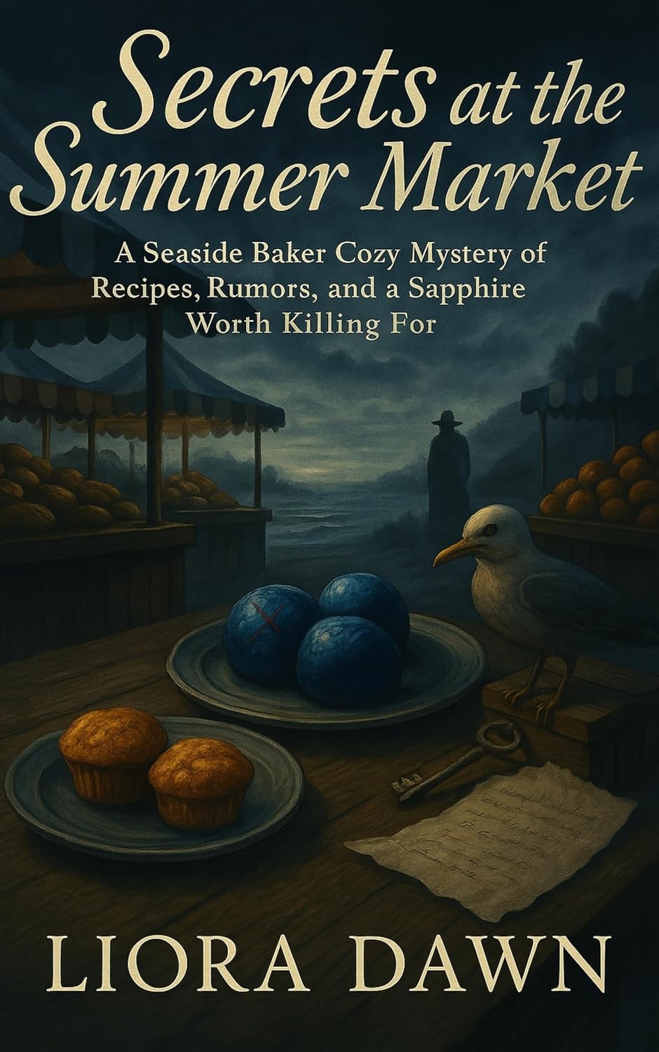 Secrets at the Summer Market: A Seaside Baker Cozy Mystery of Recipes, Rumors, and a Sapphire Worth Killing For (The Seaside Baker Cozy Mystery Book 2)