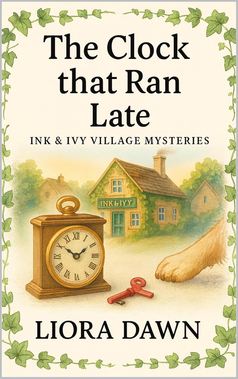 The Clock that Ran Late : A Fernvale cozy with a ticking timetable and a secret ledger page (Ink & Ivy Village Mysteries Series Book 2)