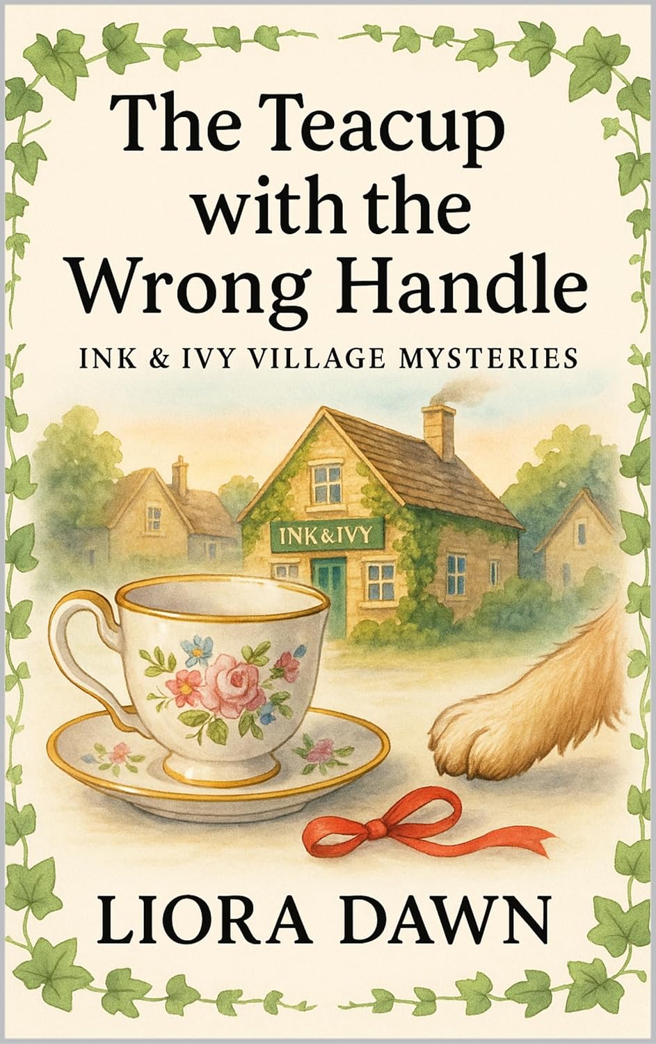 The Teacup with the Wrong Handle: A witty English cozy set in a Cotswold village with a puzzle you can solve (Ink & Ivy Village Mysteries Series Book 1)