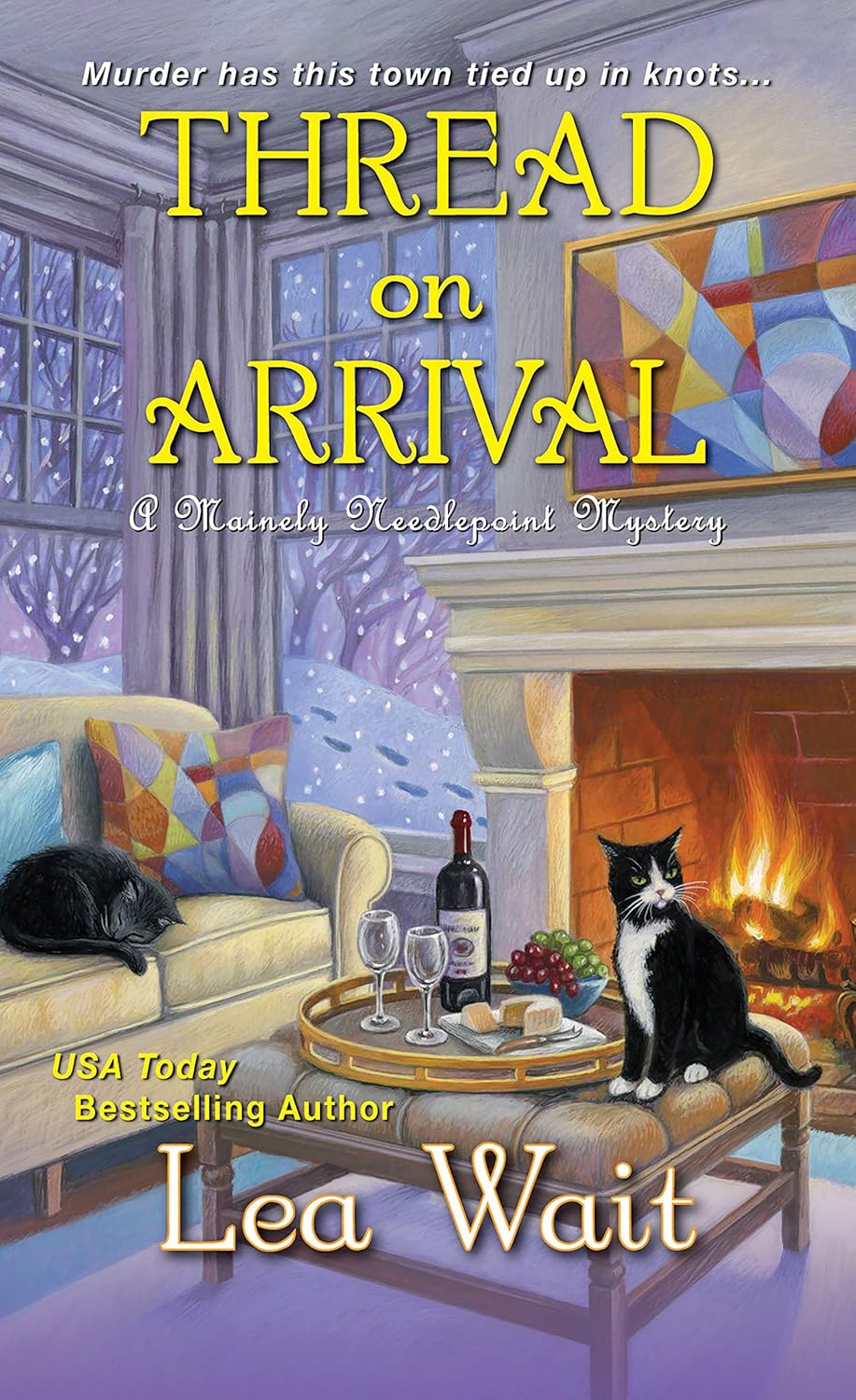 Thread on Arrival (A Mainely Needlepoint Mystery Book 8)